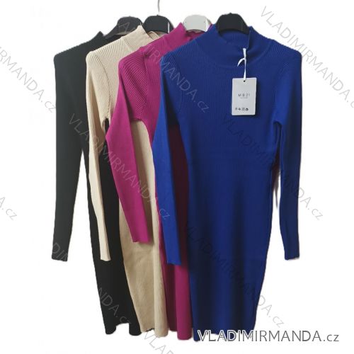 Women's Long Stretch Sleeveless Summer Dress (S / M / L ONE SIZE) ITALIAN FASHION MB24CU2507