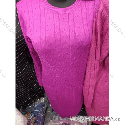 Women's Long Stretch Sleeveless Summer Dress (S / M / L ONE SIZE) ITALIAN FASHION MB24N30076
