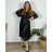Women's Long Chiffon Short Sleeve Dress (S/M ONE SIZE) ITALIAN FASHION IMWGS231048