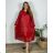 Women's Long Chiffon Short Sleeve Dress (S/M ONE SIZE) ITALIAN FASHION IMWGS231048 black
