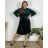Women's Long Chiffon Short Sleeve Dress (S/M ONE SIZE) ITALIAN FASHION IMWGS231048 56/58 Royal blue