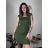 Women's Sheath Party Elegant Sleeveless Dress (S-XL) ITALIAN FASHION IMM22Q51239-15/DUR -   green khaki -   M