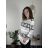 Women's Extended Velvet Christmas Long Sleeve Tunic (S/M/L ONE SIZE) ITALIAN FASHION IMC2471900