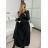 Dress with 3/4-sleeve ladies pocket (uni sl) ITALIAN Fashion IM3181746 black S / M
