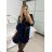 Women's Elegant Long Sleeve Dress (S/M ONE SIZE) ITALIAN FASHION IMM23M6062
