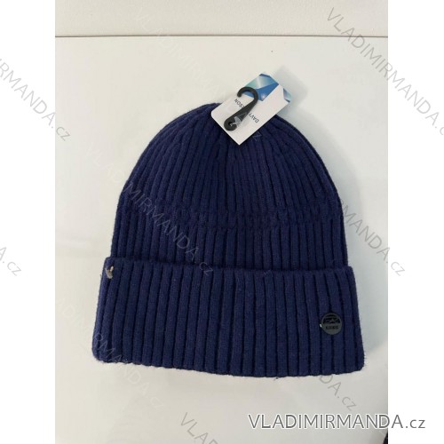 Women's warm winter fleece hat (ONE SIZE) WROBI POLAND PV919036 ONE SIZE dark blue