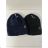 Women's warm winter fleece hat (ONE SIZE) WROBI POLAND PV919036 ONE SIZE dark blue