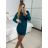 Women's Long Sleeve Dress (S/M ONE SIZE) ITALIAN FASHION IMPBB232L24157 -   black -   S / M