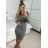 Women's Long Sleeve Dress (S/M ONE SIZE) ITALIAN FASHION IMPBB232L24157 -   black -   S / M