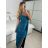 Women's Long Sleeve Party Dress (S/M ONE SIZE) ITALIAN FASHION IMPSH235429 -   turquoise -   S/M/L