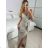 Women's Long Sleeve Party Dress (S/M ONE SIZE) ITALIAN FASHION IMPSH235429 red S / M
