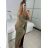 Women's Long Sleeve Party Dress (S/M ONE SIZE) ITALIAN FASHION IMPSH235429 red S / M