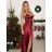 Women's elegant party long sleeve dress (S/M ONE SIZE) ITALIAN FASHION IM322282 -   black -   S / M