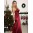 Women's elegant party long sleeve dress (S/M ONE SIZE) ITALIAN FASHION IM322282 -   black -   S / M
