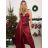 Women's elegant party long sleeve dress (S/M ONE SIZE) ITALIAN FASHION IM322282 -   black -   S / M