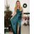 Women's elegant party long sleeve dress (S/M ONE SIZE) ITALIAN FASHION IM322282 -   black -   S / M