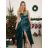 Women's elegant party long sleeve dress (S/M ONE SIZE) ITALIAN FASHION IM322282 -   black -   S / M