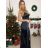 Women's elegant party long sleeve dress (S/M ONE SIZE) ITALIAN FASHION IM322282 -   black -   S / M