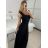 Women's elegant party long sleeve dress (S/M ONE SIZE) ITALIAN FASHION IM322282 -   black -   S / M