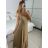 Women's elegant party long sleeve dress (S/M ONE SIZE) ITALIAN FASHION IM322282 -   black -   S / M