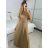 Women's elegant party long sleeve dress (S/M ONE SIZE) ITALIAN FASHION IM322282 -   black -   S / M