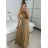 Women's elegant party long sleeve dress (S/M ONE SIZE) ITALIAN FASHION IM322282 -   black -   S / M