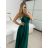 Women's elegant party long sleeve dress (S/M ONE SIZE) ITALIAN FASHION IM322282 -   emerald green -   S / M