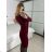 Women's long sleeve pendant dress (S/M/L ONE SIZE) ITALIAN FASHION IMM24NECKLES