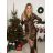 Women's Long Chiffon Short Sleeve Dress (S/M ONE SIZE) ITALIAN FASHION IMWGS231048 -   black -   S / M