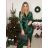 Women's Long Chiffon Short Sleeve Dress (S/M ONE SIZE) ITALIAN FASHION IMWGS231048 -   black -   S / M