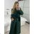 Women's Button Down Coat (L/XL ONE SIZE) ITALIAN FASHION IM323AMANDA -   black -   M / L