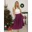 Women's Mid-Length Skirt (S/M ONE SIZE) ITALIAN FASHION IMM23HG4911/DU Dark Pink