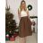 Women's Medium Length Skirt (S/M ONE SIZE) ITALIAN FASHION IMM23HG4911