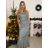 Women's Long Long Sleeve Party Dress (S/M ONE SIZE) ITALIAN FASHION IMM23056 -   turquoise -   S / M