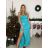 Elegant formal dress with straps for women (S / M ONE SIZE) ITALIAN FASHION IM321576 -   Light blue -   S / M