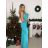 Elegant formal dress with straps for women (S / M ONE SIZE) ITALIAN FASHION IM321576 -   Light blue -   S / M