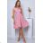 Women's Plus Size (42-46) Long Elegant Party Sleeveless Dress POLISH FASHION PMLBC23265-10 rose old rose 40