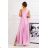 Women's Long Formal Short Sleeve Dress (36-54) POLISH FASHION PMLMR23ALICE pink 44