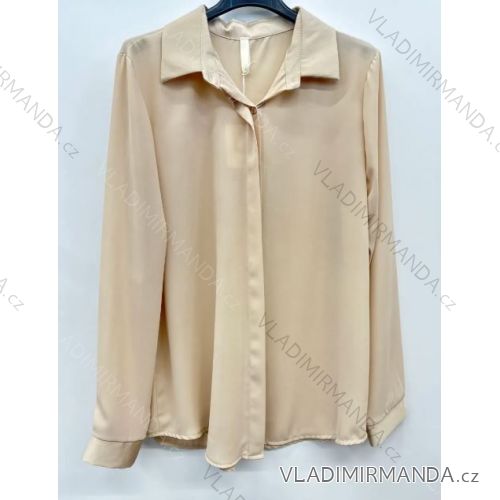 Women's Oversize Long Sleeve Shirt (S/M ONE SIZE) ITALIAN FASHION IMPSH2424663