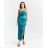Women's Long Elegant Strapless Satin Party Dress (S/M ONE SIZE) ITALIAN FASHION IMPSH236357A/DU