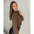 Women's Long Stretch Sleeveless Summer Dress (S / M / L ONE SIZE) ITALIAN FASHION IMWC222492 S / M Brown
