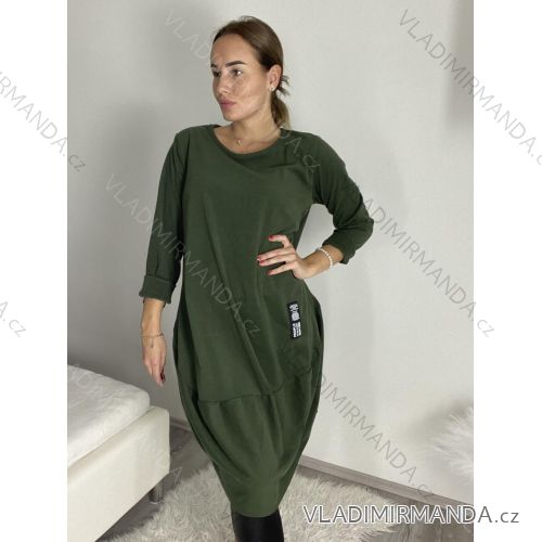 Women's elegant party long sleeve dress (S/M ONE SIZE) ITALIAN FASHION IM322282