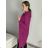 Women's Long Sleeve Shirt Dress (S/M/L ONE SIZE) ITALIAN FASHION IMC22658