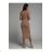 Women's Plus Size (42-46) Long Elegant Party Sleeveless Dress POLISH FASHION PMLBC23265-10 -   beige -   S / M