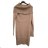 Women's long sleeve turtleneck knit dress (S/M ONE SIZE) FRENCH FASHION FMB24D-525