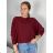 Women's Light Knitted Long Sleeve Sweater (L/XL ONE SIZE) ITALIAN FASHION IM723GALA S/M light grey