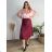 Skirt summer long ladies (uni sl) ITALIAN Fashion IM718163 M / L wine