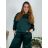 Sleeveless jacket long sleeve (uni sl) ITALIAN Fashion IMC17326  dark emerald