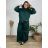 Women's elegant long sleeve bolero (S/M ONE SIZE) ITALIAN FASHION IM9235170 48/50 dark emerald