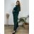 Women's elegant long sleeve bolero (S/M ONE SIZE) ITALIAN FASHION IM9235170 48/50 dark emerald